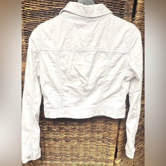 Miss Me- Juniors‎ White Jean Jacket, Medium - Picture 8 of 10